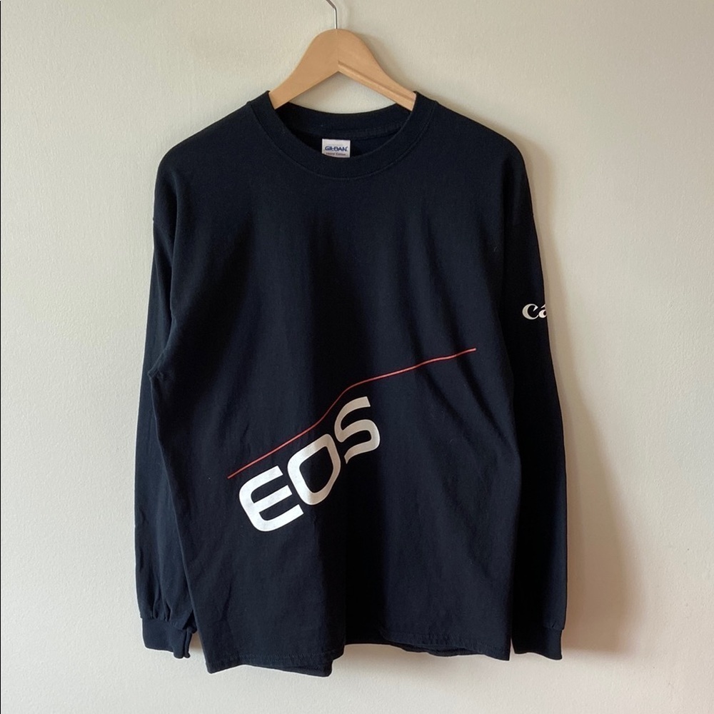 Canon EOS Long Sleeve T-Shirt Black Size Large